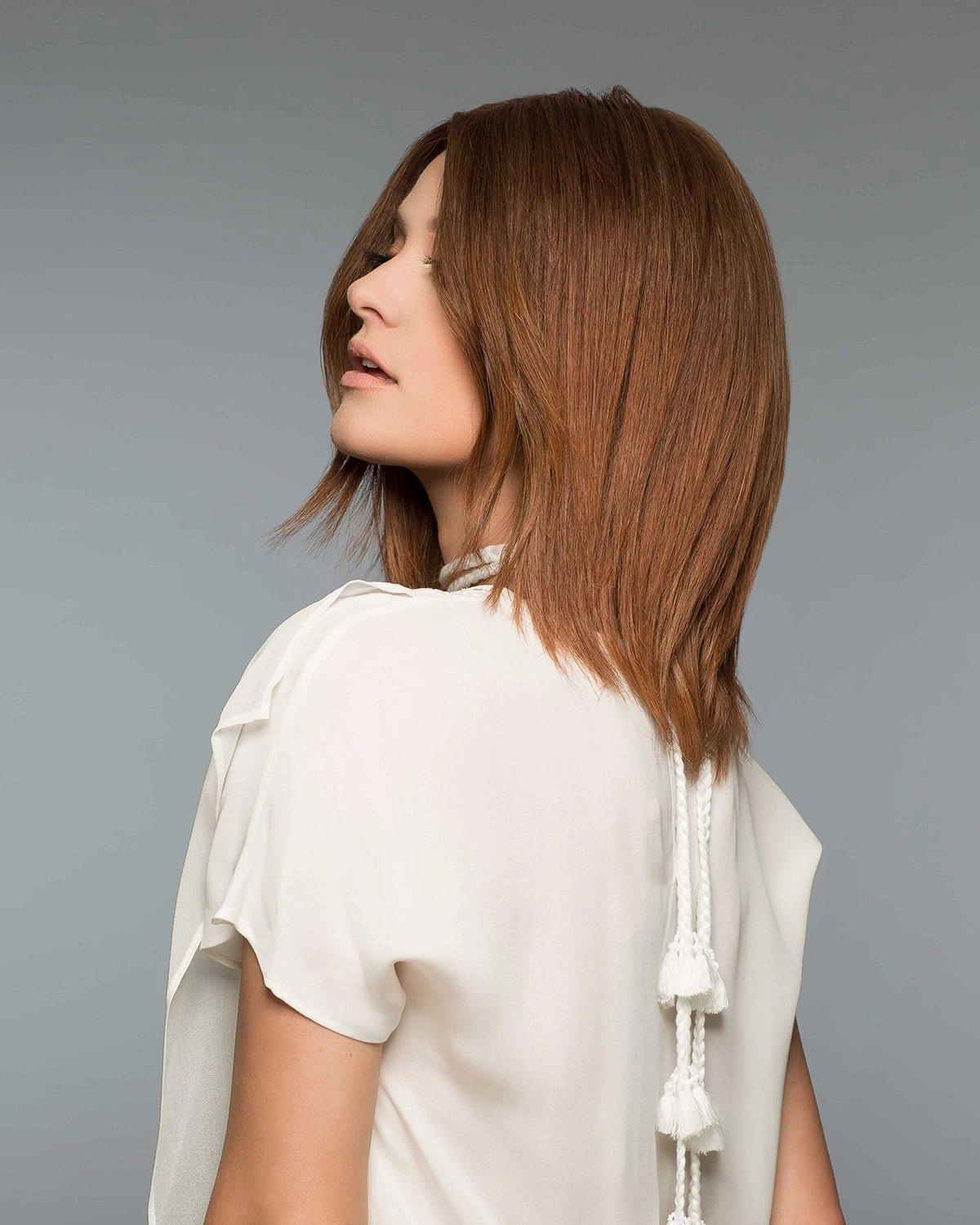 123 Barbara Mono Top Mid Length Remy Human Hair Wig