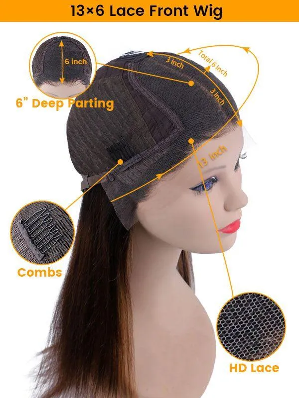 24hrs shipping PrePlucked 136 HD Lace Front Black Color Deep Curly Wig For Woman  NCF84