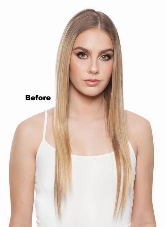 301T F-Top Blend Hand Tied Human Hair Piece Topper 1"