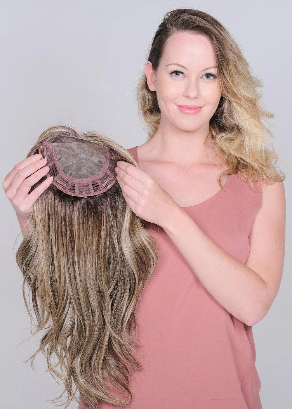 Accessories_Belle Tress_Wigs Lace Front Monotop Peerless 19" Topper by Belle Tress | Heat-friendly Synthetic (Full Mono)