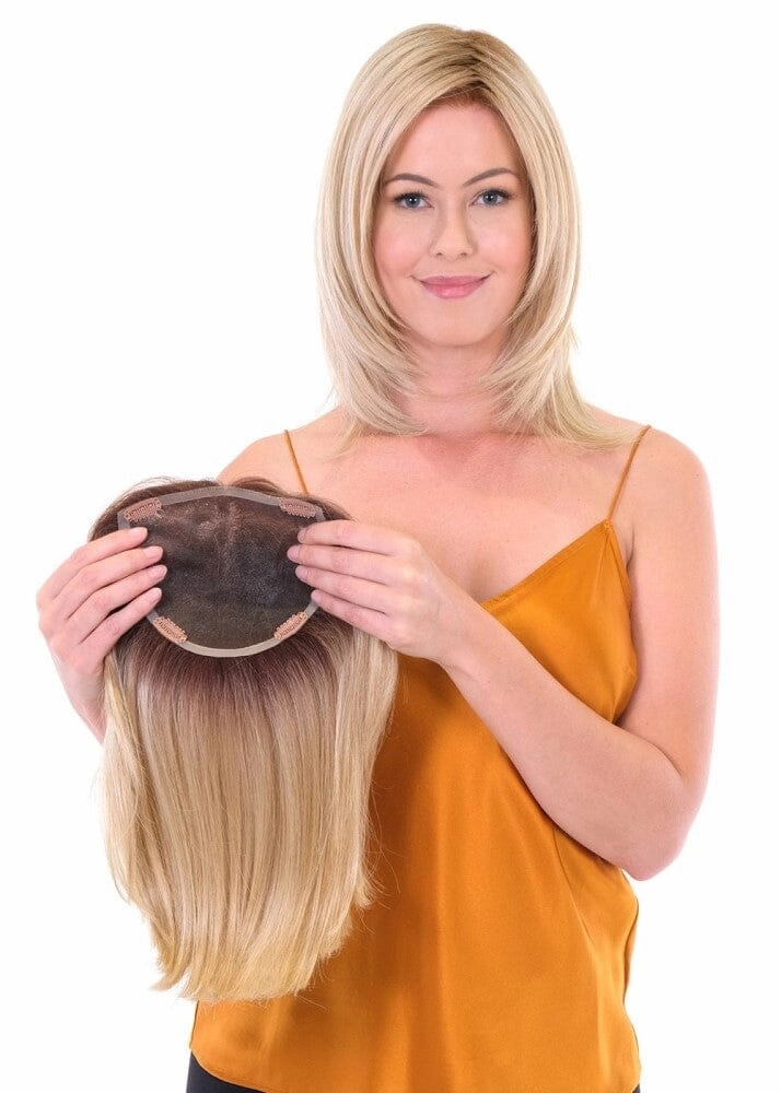 Accessories_Belle Tress_Wigs Premium 100% Handmade Topper 14 Straight by Belle Tress | Final Sale: No refunds or exchanges