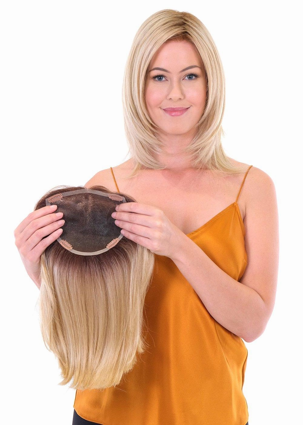 Accessories_Belle Tress_Wigs Premium Topper 14 Straight by Belle Tress | Synthetic (Handmade)