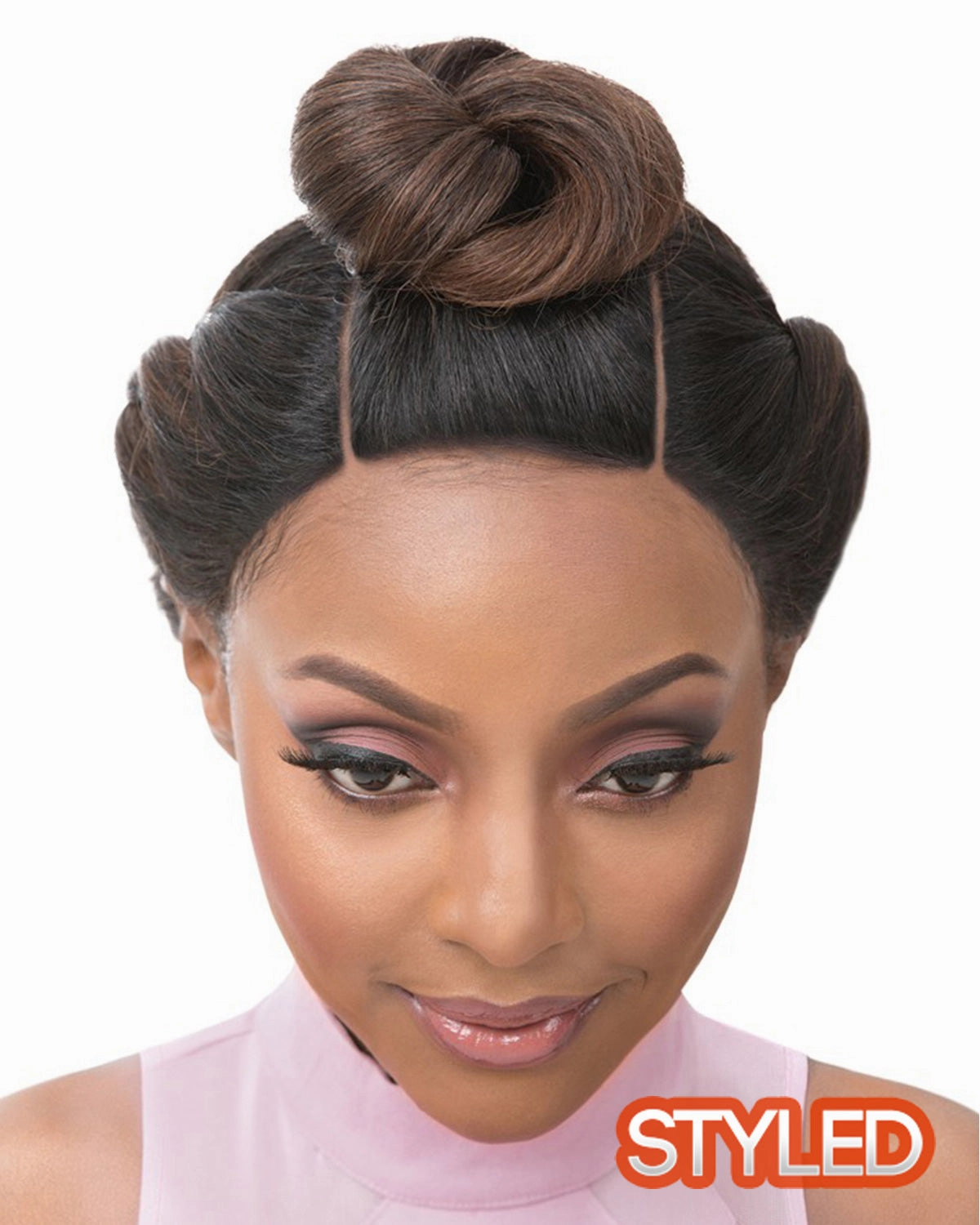 Accessories_It's a Wig_Wigs Vixen Y Yaki Straight | Lace Front Human Hair Blend Wig by It's a Wig
