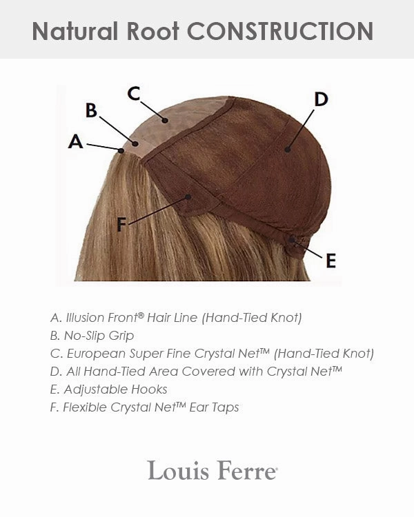 Accessories_Louis Ferre_Wigs NRC001HM Petite/Average | Monofilament Human Hair Wig by Louis Ferre