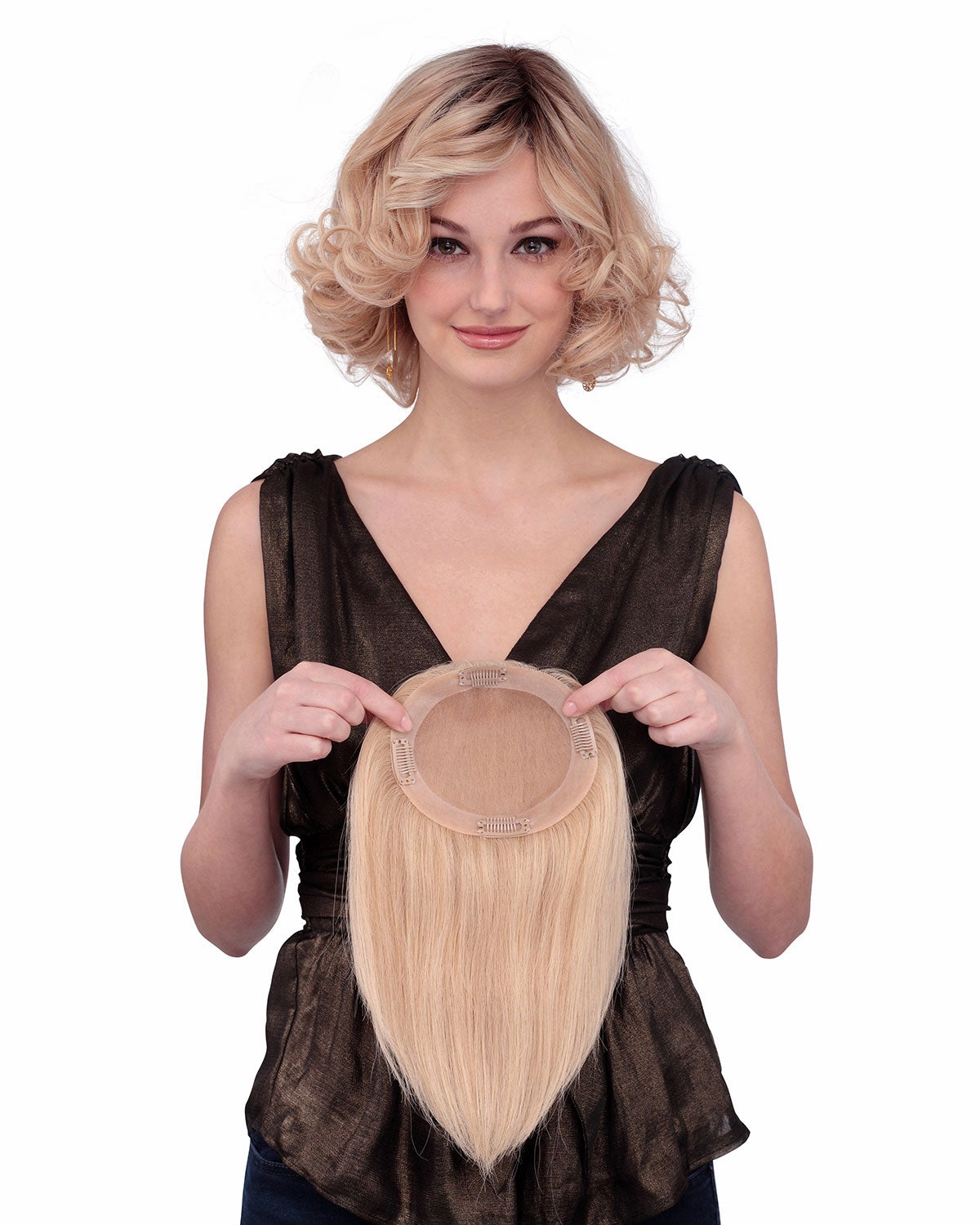 Accessories_Louis Ferre_Wigs Toppiece 4001 | Monofilament Human Hair Wiglets by Louis Ferre