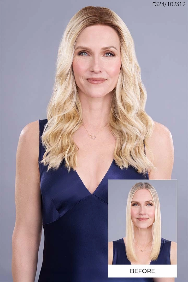 Accessories_Noriko_Wigs Top Trend Lace HD Wavy 18" Topper by Jon Renau | Heat Friendly Synthetic Hair