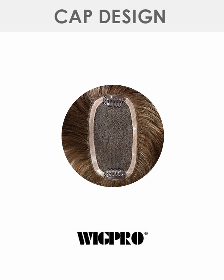 Accessories_Wig Pro_Wigs Fusion Topper | Monofilament Remy Human Hair Wiglet by Wig Pro