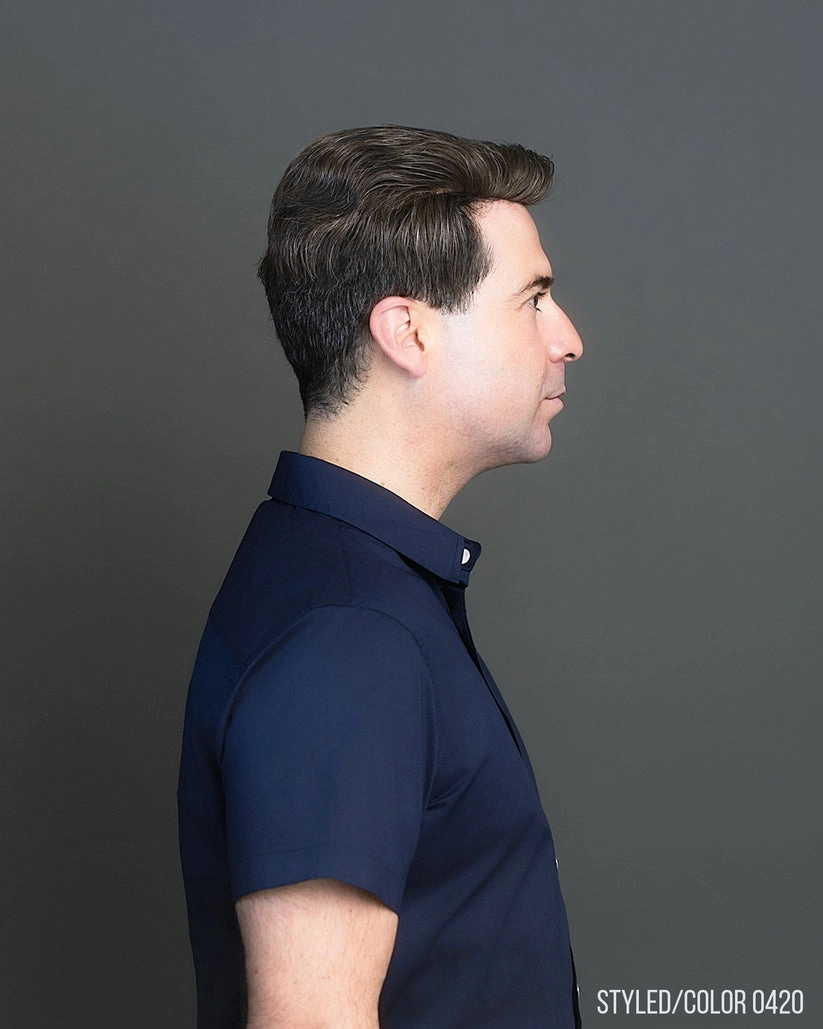 Accessories_Wigpro Collection_Wigs 401 Mens System H by WIGPRO: Mono-top Human Hair Topper