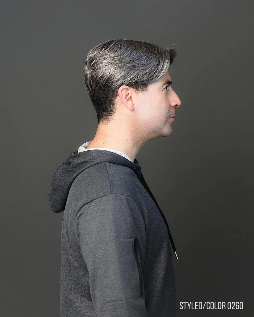 Accessories_Wigpro Collection_Wigs 403 Mens System H by WIGPRO: Mono-top Human Hair
