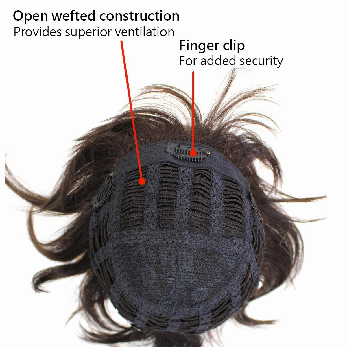 Accessories_Wigpro Collection_Wigs 821 Demi Topper by WigPro: Synthetic Hair Piece