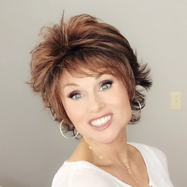 Aria Wig by Envy | Human Hair/Heat Friendly Synthetic Blend Hair | Average Cap