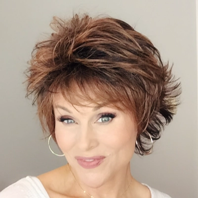Aria Wig by Envy | Human Hair/Heat Friendly Synthetic Blend Hair | Average Cap