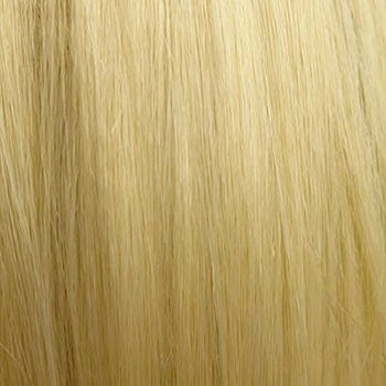 Blonde wig with big loose curls and sweeping fringe, extra long: Carly