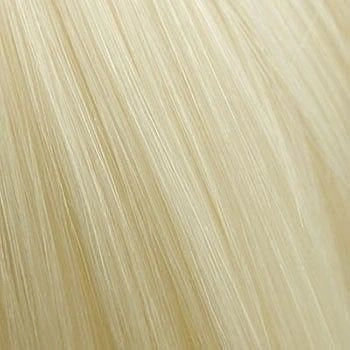 Blonde wig with big loose curls and sweeping fringe, extra long: Carly