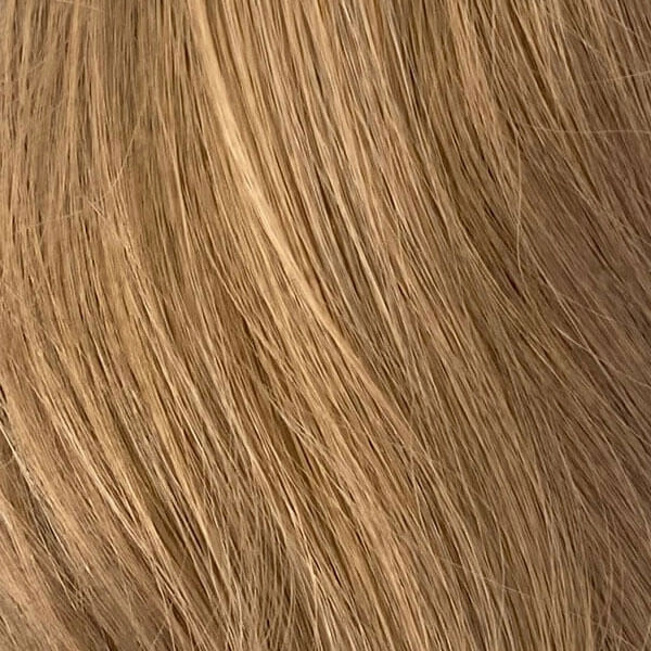 Brown long bob wig, layered with straight fringe: Katia