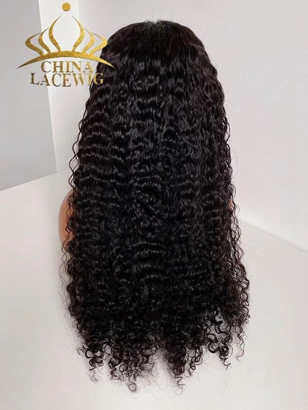 Chinalacewig HD Lace  Curly 13X4 Lace Front Wigs With Pre-plucked Natural Hairline CF292