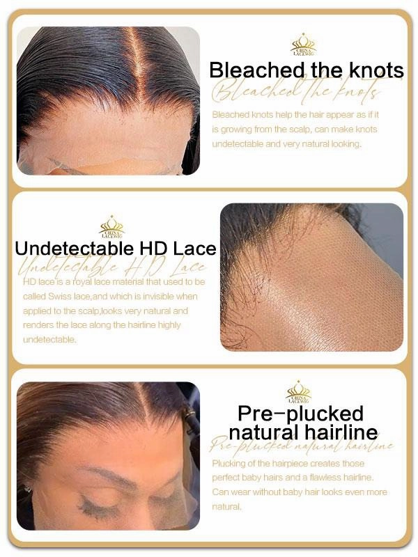 Chinalacewig HD Lace  Curly 13X4 Lace Front Wigs With Pre-plucked Natural Hairline CF292