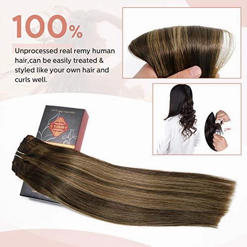Clip In Human Hair Extensions Thicken Double Weft 9A Brazilian Hair 7pcs