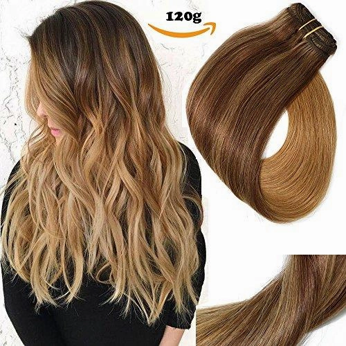 Clip In Human Hair Extensions Thicken Double Weft 9A Brazilian Hair 7pcs