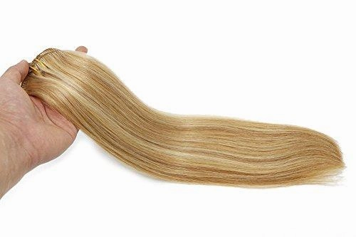 Clip In Human Hair Extensions Thicken Double Weft 9A Brazilian Hair 7pcs