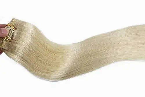 Clip In Human Hair Extensions Thicken Double Weft 9A Brazilian Hair 7pcs