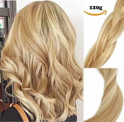 Clip In Human Hair Extensions Thicken Double Weft 9A Brazilian Hair 7pcs