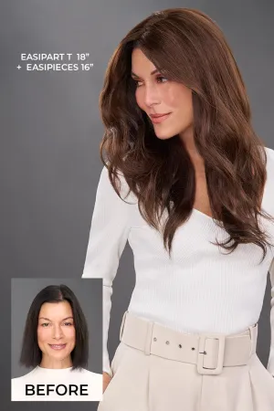 easiPart T HD 18" Hair Addition by Jon Renau | Heat Resistant Synthetic
