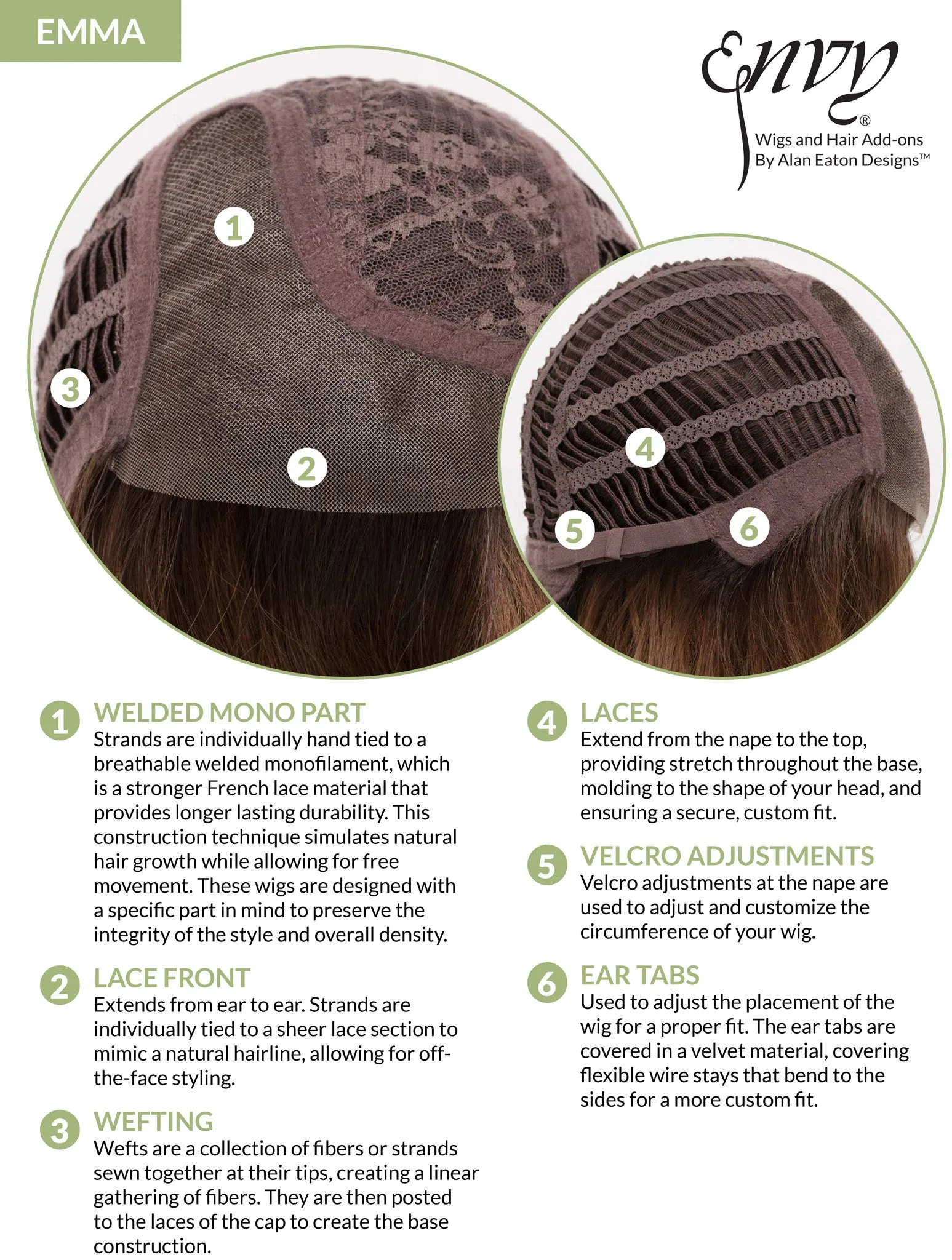 Emma Wig by Envy | Human Hair / Synthetic Blend