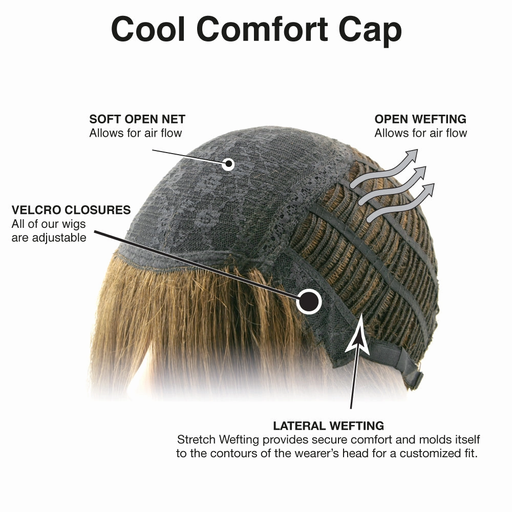 Flawless Waves Wig by TressAllure | Heat Friendly Synthetic Hair | Average Cap