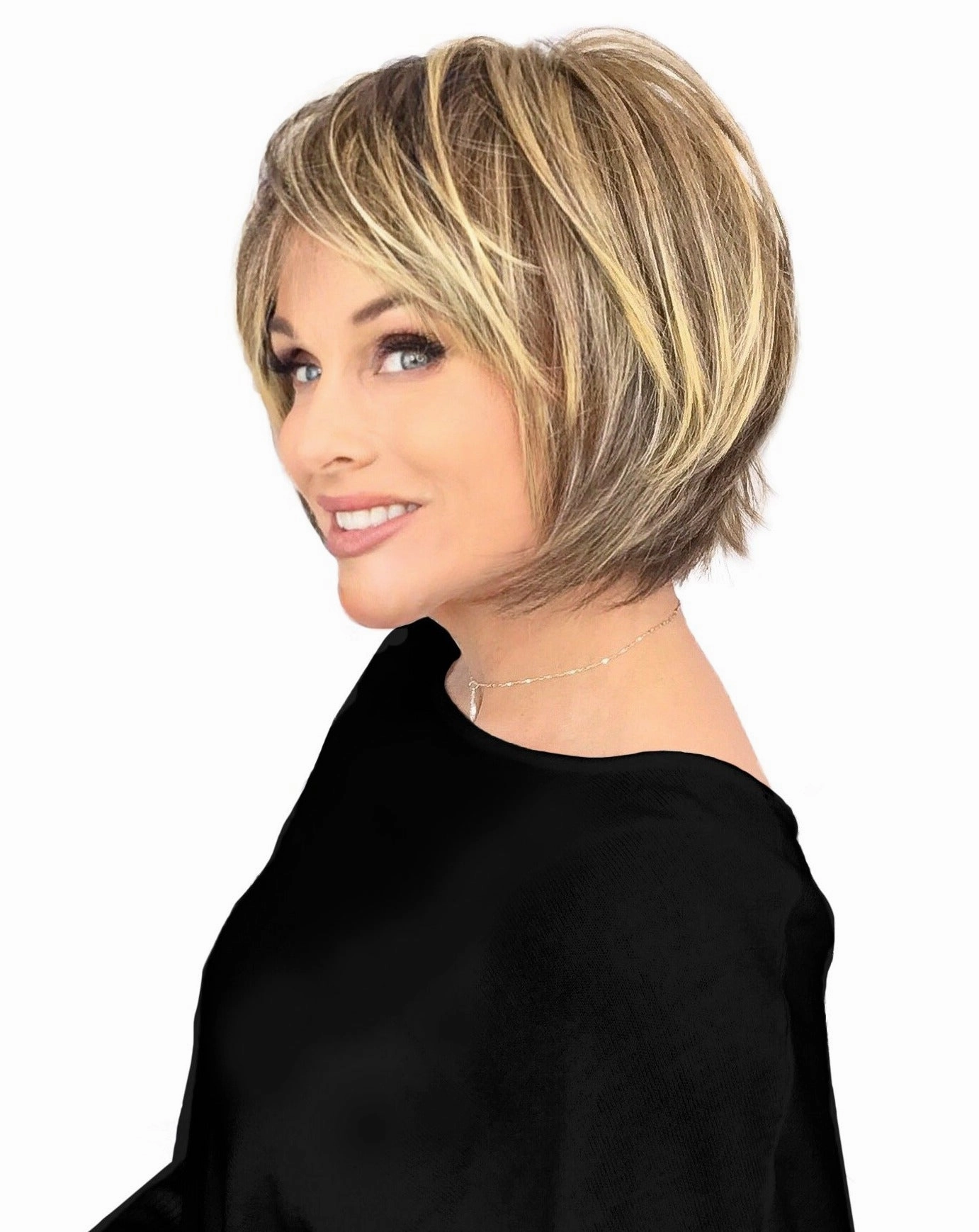 Flirty Fringe Bob Wig by Hairdo | Heat Friendly Synthetic Hair | Average Cap