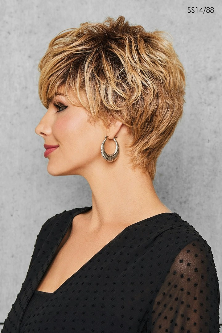 Full Fringe Pixie Wig by Hairdo | Heat Friendly Synthetic Hair | Average Cap