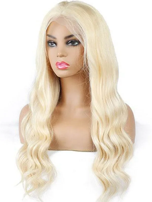 Glueless For Beginners Gorgeous Blonde  Human Hair 13x4 Transparent Lace Front Wig NCF95