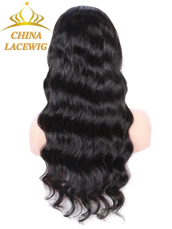 Invisible HD Lace Body wave Glueless Full Lace Human Hair Wigs CF042