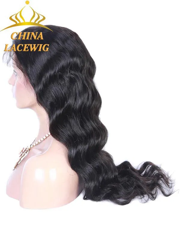 Invisible HD Lace Body wave Glueless Full Lace Human Hair Wigs CF042