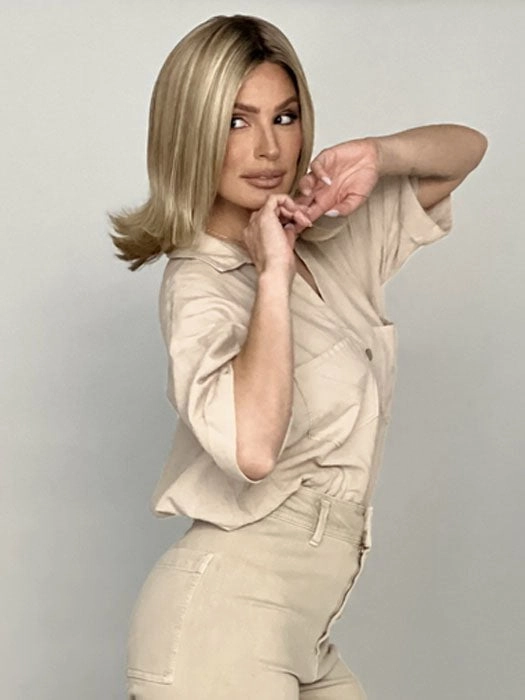 Lisa | Human Hair/Synthetic Hair Blend Lace Front Wig (Mono Top)