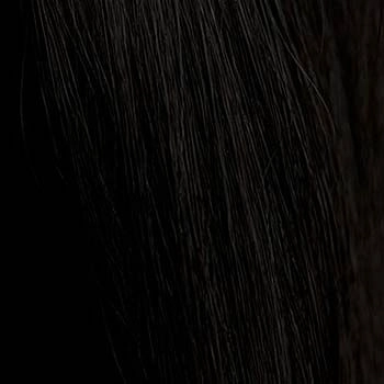 Long black wig with straight hair and a short, straight fringe: Maxine