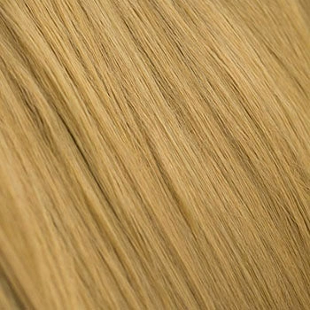 Long blonde wavy wig with pinup-style fringe: Elena