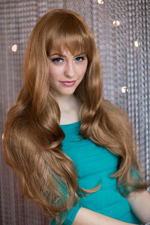 Long brown wig with loose waves: Mandy