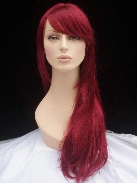 Long red wig, gently layered: Nina