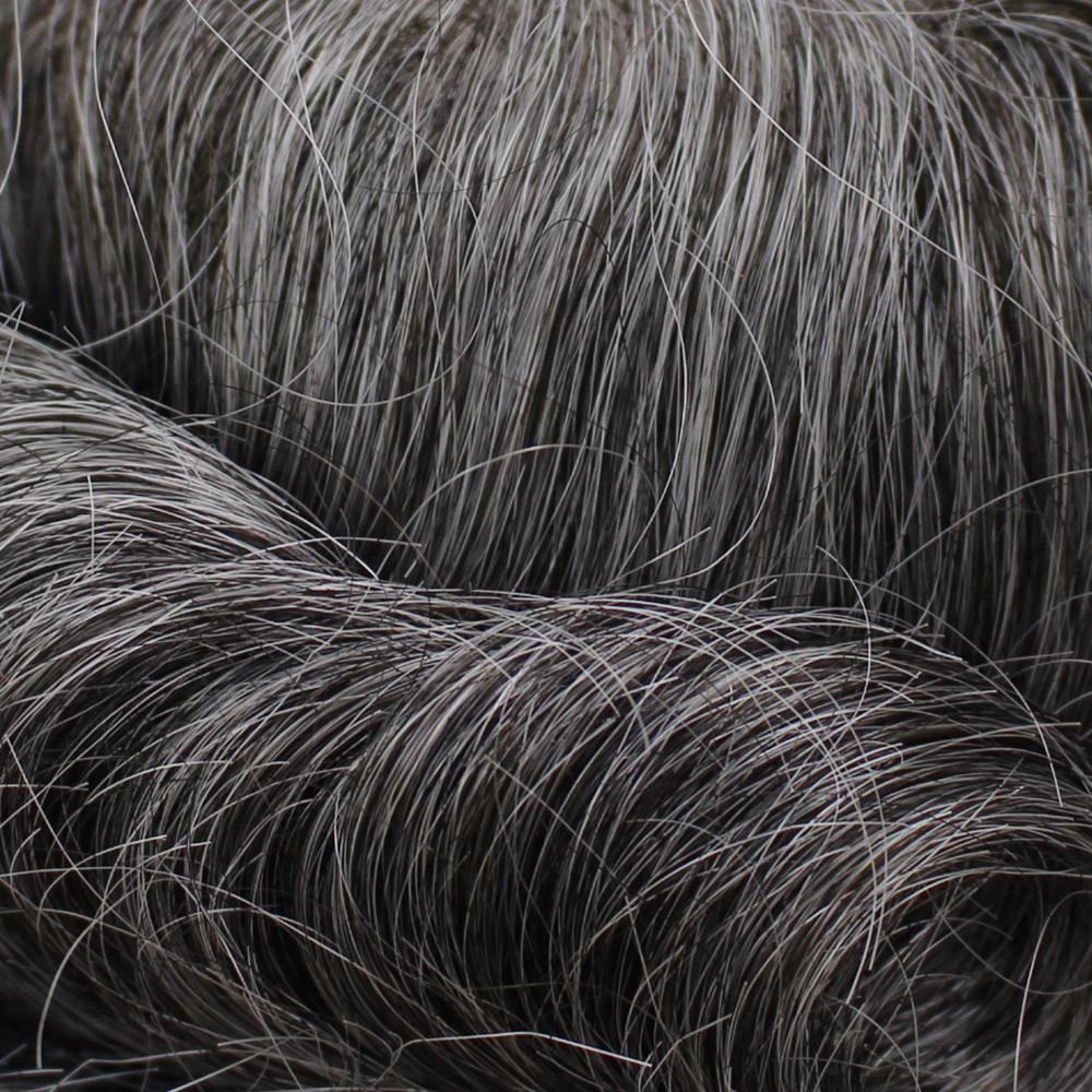 Mono-top Human Hair Topper for Men Toupee 401 Men's System H