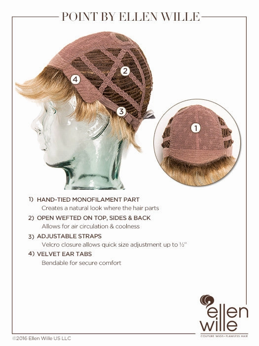 Point Wig by Ellen Wille | Synthetic Hair | Petite/Average Cap