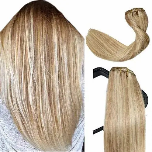 Remy Clip in Human Hair Extensions -15Inch 7pcs set