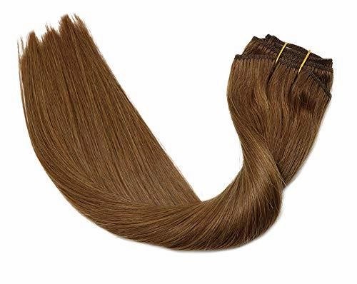Remy Clip in Human Hair Extensions -15Inch 7pcs set