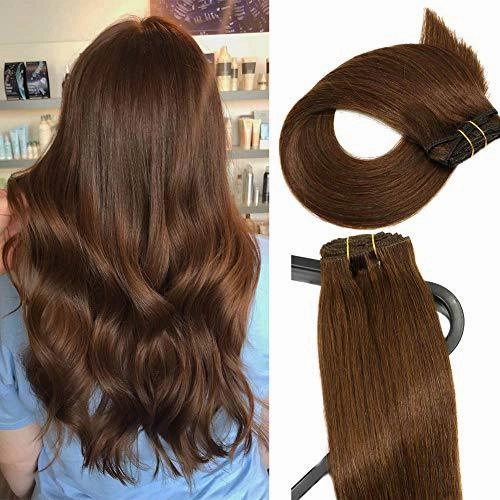 Remy Clip in Human Hair Extensions -15Inch 7pcs set