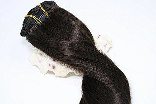 Remy Clip in Human Hair Extensions -15Inch 7pcs set