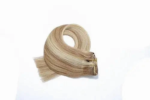 Remy Clip in Human Hair Extensions -15Inch 7pcs set