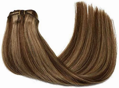 Remy Clip in Human Hair Extensions -15Inch 7pcs set