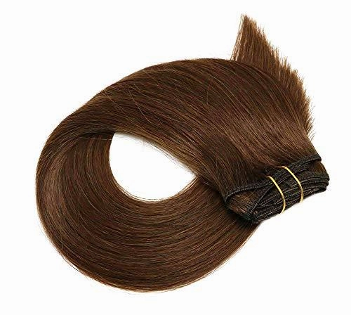 Remy Clip in Human Hair Extensions -15Inch 7pcs set
