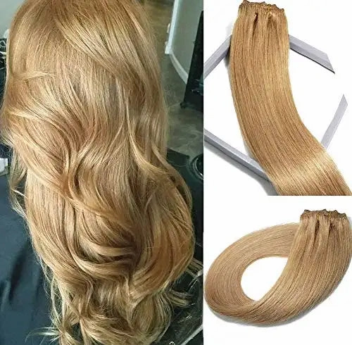Remy Clip in Human Hair Extensions -15Inch 7pcs set