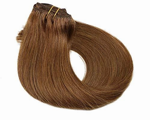 Remy Clip in Human Hair Extensions -15Inch 7pcs set